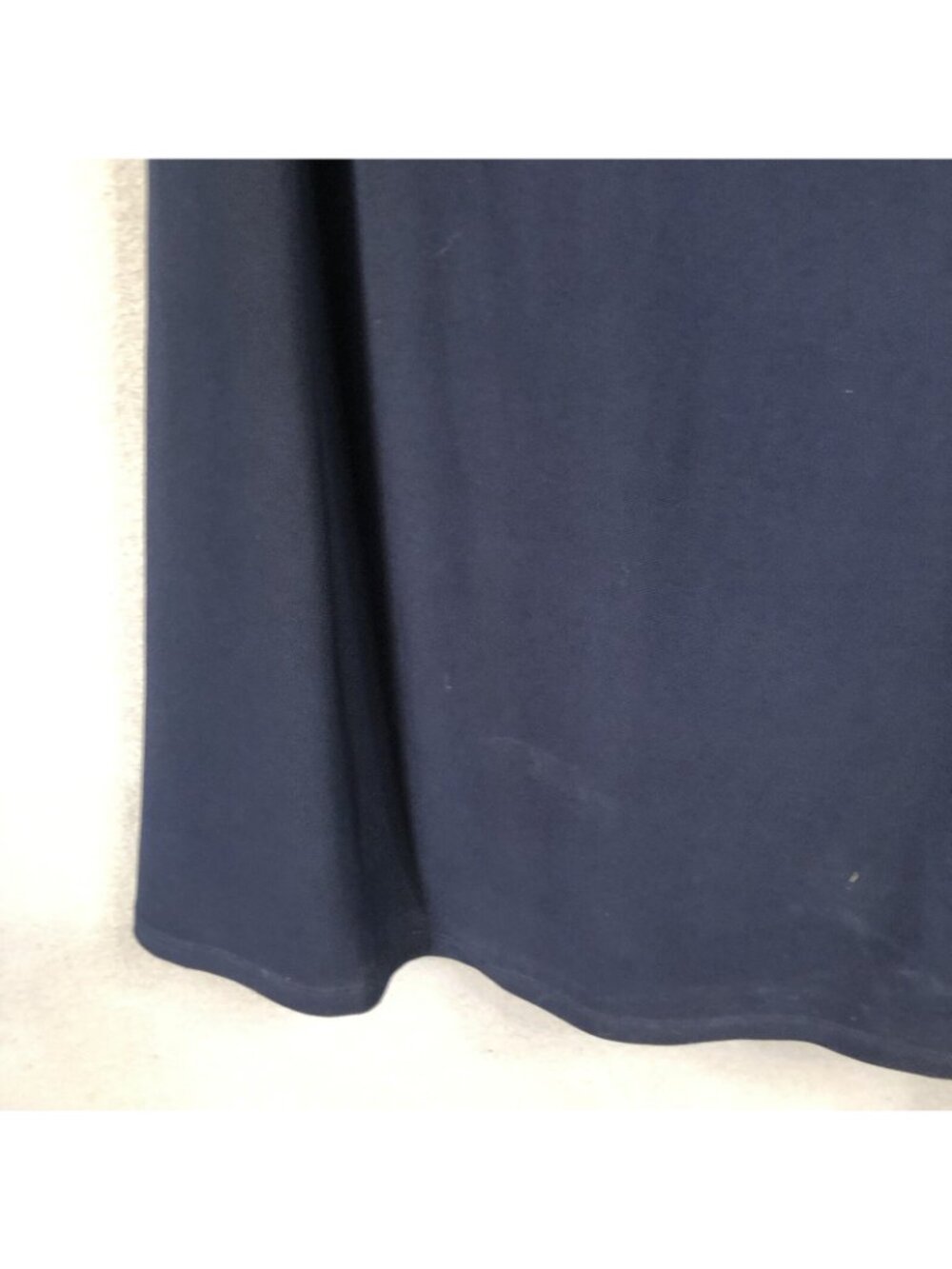 statement Dress Womens 10 Navy Blue Fitted Sequin Sleeves Formal - Picture 15 of 16